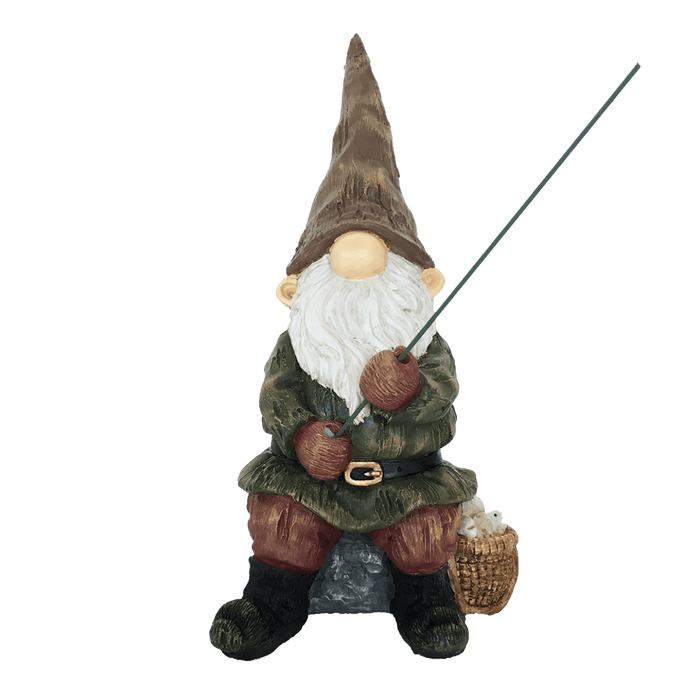 Garden Gnome with Fishing Rod