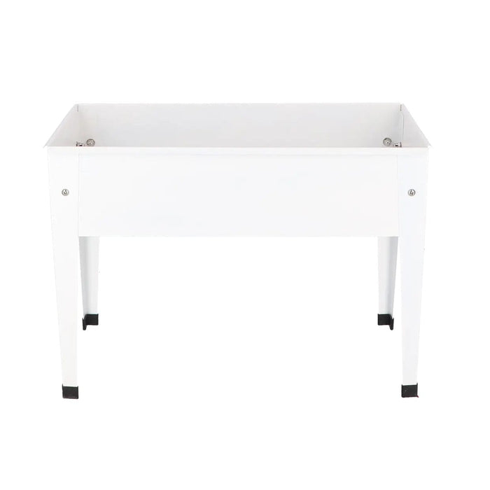 Esschert's Garden Pots & Planters - White Metal Raised Planter - Small