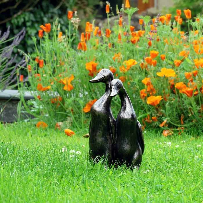 A Bit Quackers Garden Decor - Pair of Ducks Garden Ornament