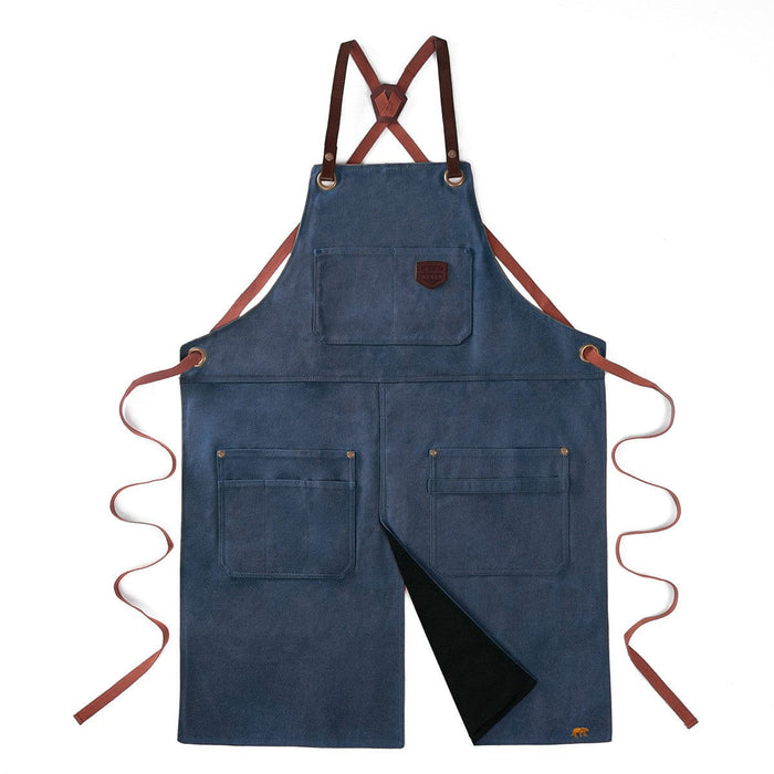 Alaskan MAKER Gardening Aprons & Tool Belts - Canvas Split Garden Apron - Denim