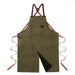 Alaskan MAKER Gardening Aprons & Tool Belts - Canvas Split Garden Apron - Olive Green
