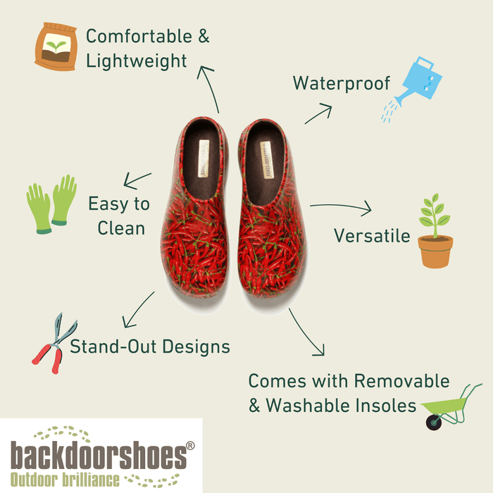 Backdoorshoes Footwear - Men's Clogs - Chilli Pepper