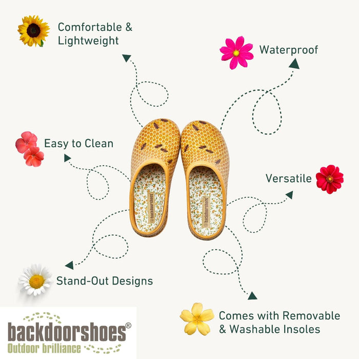 Backdoorshoes Footwear - Women's Clogs - Bees