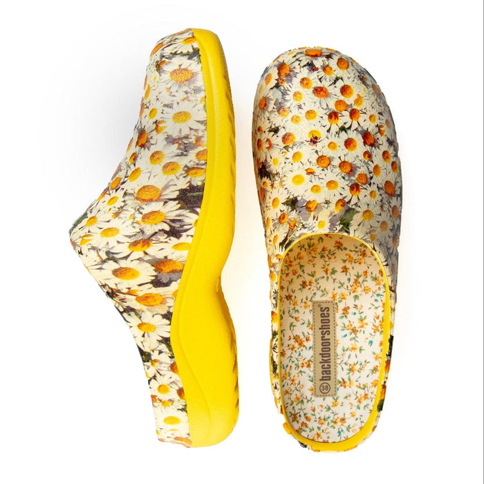 Backdoorshoes Footwear - Women's Clogs - Lemon Daisy