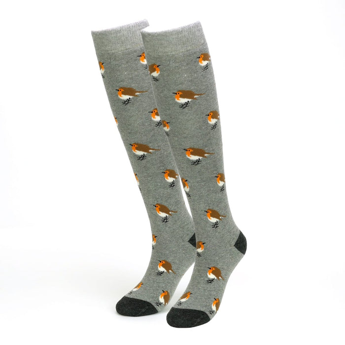 Bartleby Socks - Women's Welly Socks - Garden Robin