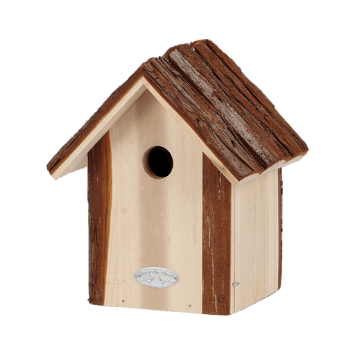 Best for Birds Bird Houses & Tables - Bark Roof Bird House - Blue Tit