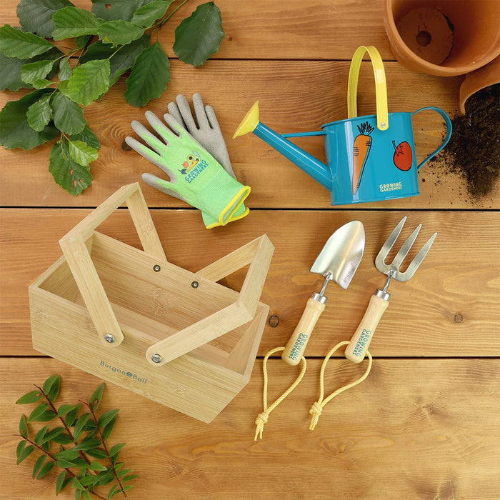 Burgon & Ball Children's Toys - Children's Gardening Tool Set with Watering Can - RHS Growing Gardeners