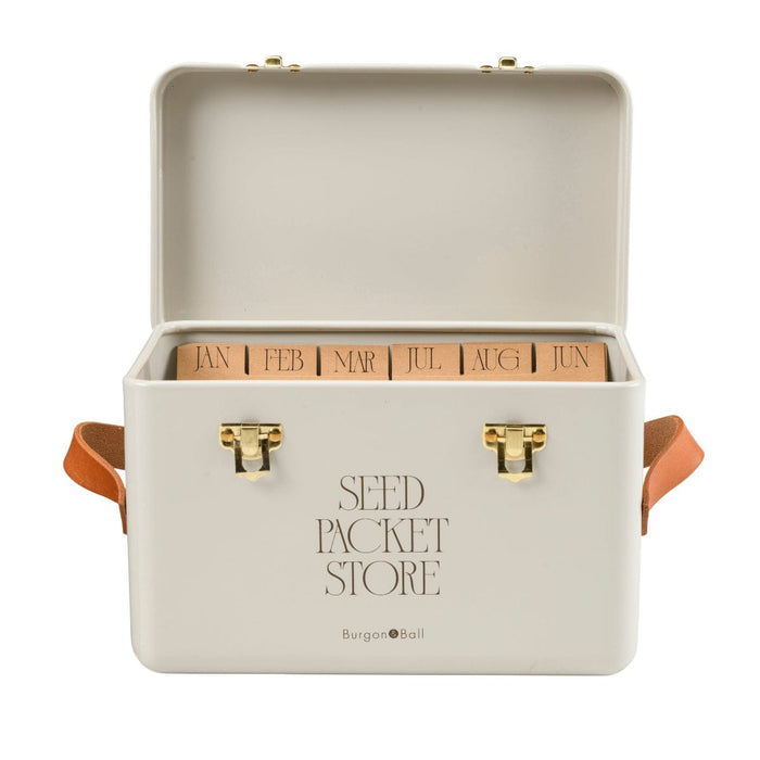 Burgon & Ball Garden Storage & Organisation - Seed Packet Storage Tin - Mushroom
