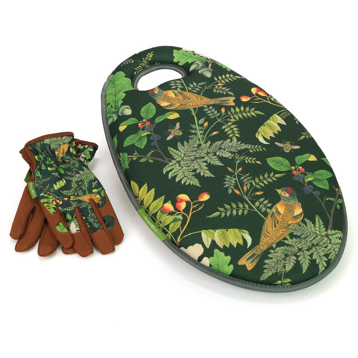 Burgon & Ball Garden Tool Gift Sets - Garden Kneeler & Gloves Bundle - Woodland Wonders