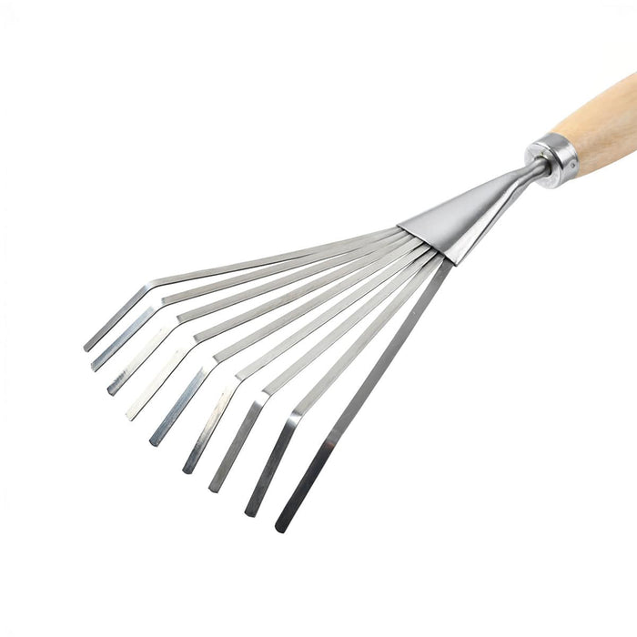 Burgon & Ball Garden Tools & Equipment - Mid Handled Shrub Rake - RHS Endorsed