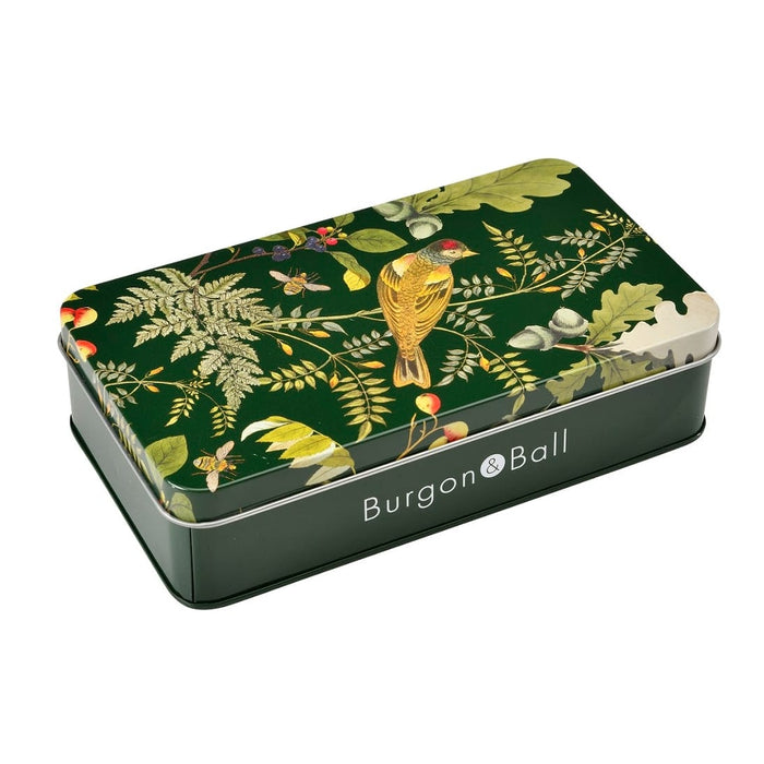 Burgon & Ball Garden Tools & Equipment - Woodland Wonders Sowing and Potting Tin - Gift Boxed