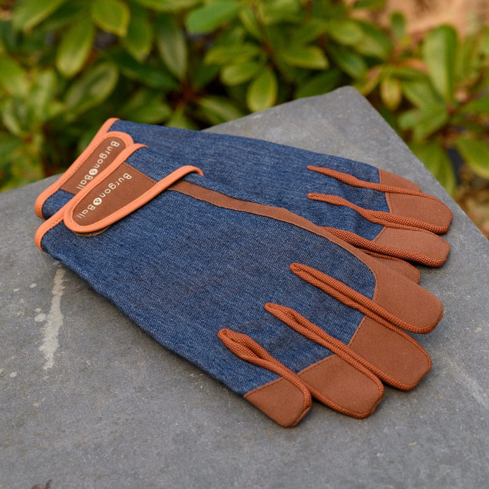 Burgon & Ball Gardening Gloves - Dig The Glove - Denim