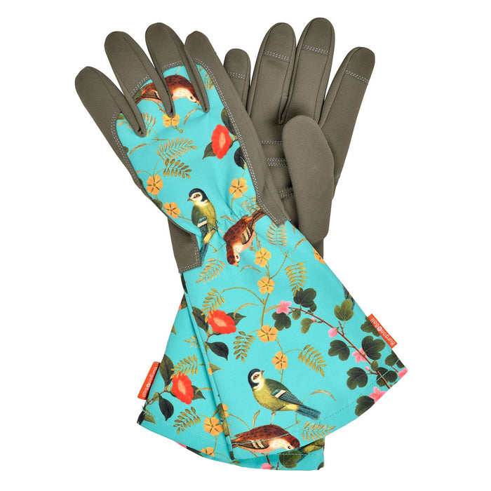 Burgon & Ball Gardening Gloves - Flora & Fauna Gauntlet Gardening Gloves
