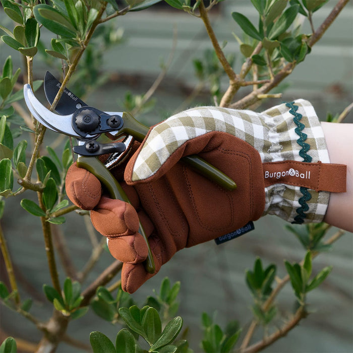 Burgon & Ball Gardening Gloves - Gardening Gloves – Olive Check