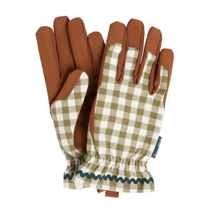 Burgon & Ball Gardening Gloves - Gardening Gloves – Olive Check