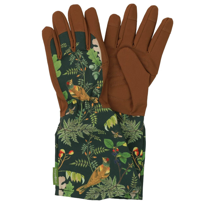 Burgon & Ball Gardening Gloves - Woodland Wonders Gauntlet Gardening Gloves