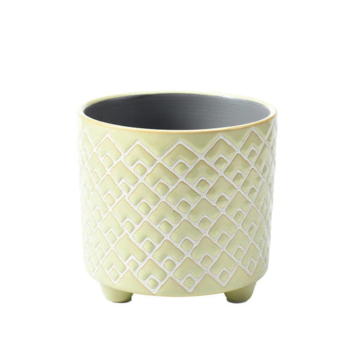 Burgon & Ball Indoor Plant Pots - Bilbao Pale Jade Glazed Pot - Small