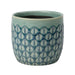 Burgon & Ball Indoor Plant Pots - Glazed Pot - Green Geo