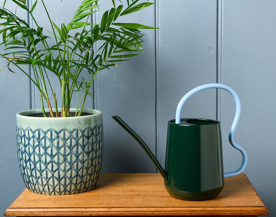 Burgon & Ball Watering Cans - Scalloped Indoor Watering Can - Heritage Green