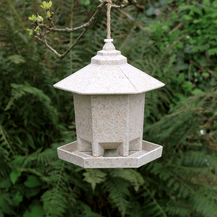 Earthy Sustainable Bird Baths & Feeders - Earthy Deluxe Hexagonal Bird Feeder