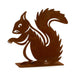 Esschert Design Garden Decor - Rusty Metal Squirrel Silhouette
