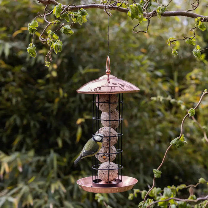 Esschert's Garden Bird Baths & Feeders - Bird Feeder Suet Ball Dispenser - Black Copper