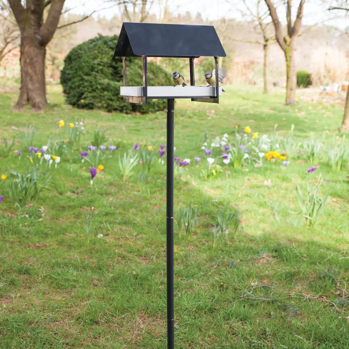 Esschert's Garden Bird Baths & Feeders - Free Standing Bird Table - Anthracite