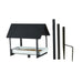 Esschert's Garden Bird Baths & Feeders - Free Standing Bird Table - Anthracite