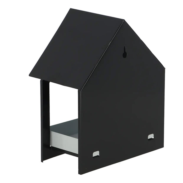 Esschert's Garden Bird Baths & Feeders - Wall Mounted Bird Table - Anthracite