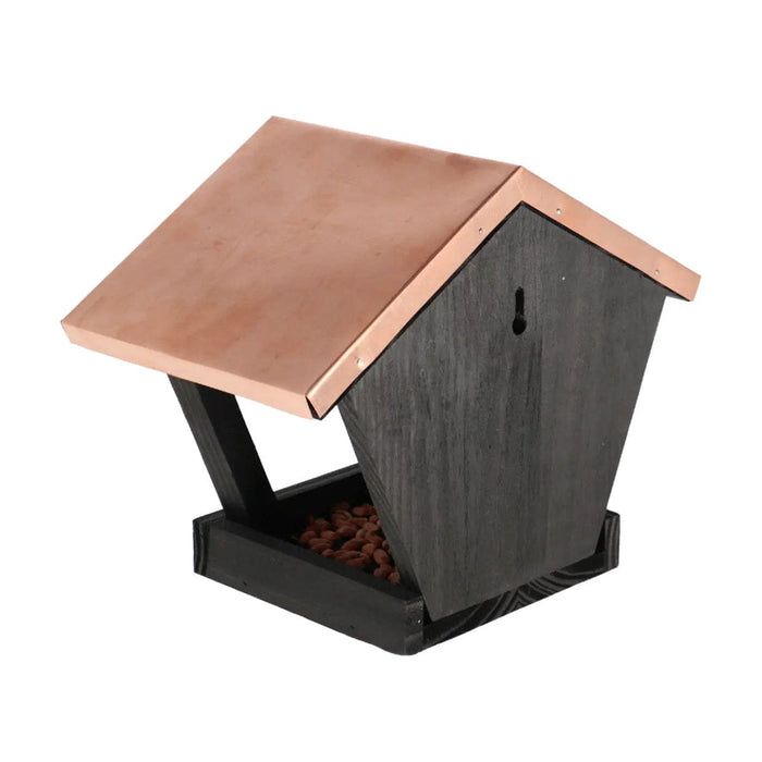 Esschert's Garden Bird Baths & Feeders - Wall Mounted Bird Table - Black Copper