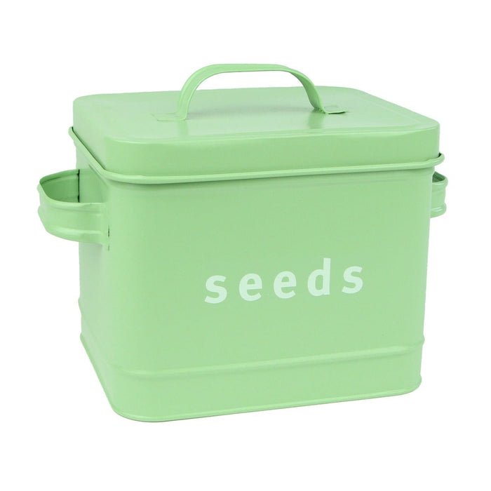 Esschert's Garden Garden Storage & Organisation - Light Green Vintage Green Seed Storage Tin