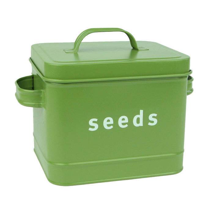 Esschert's Garden Garden Storage & Organisation - Medium Green Vintage Green Seed Storage Tin