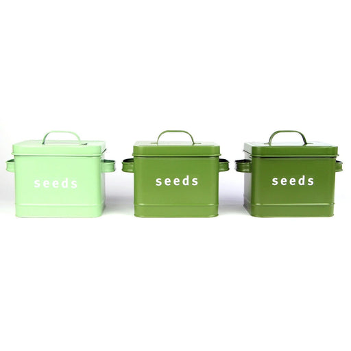 Esschert's Garden Garden Storage & Organisation - Vintage Green Seed Storage Tin