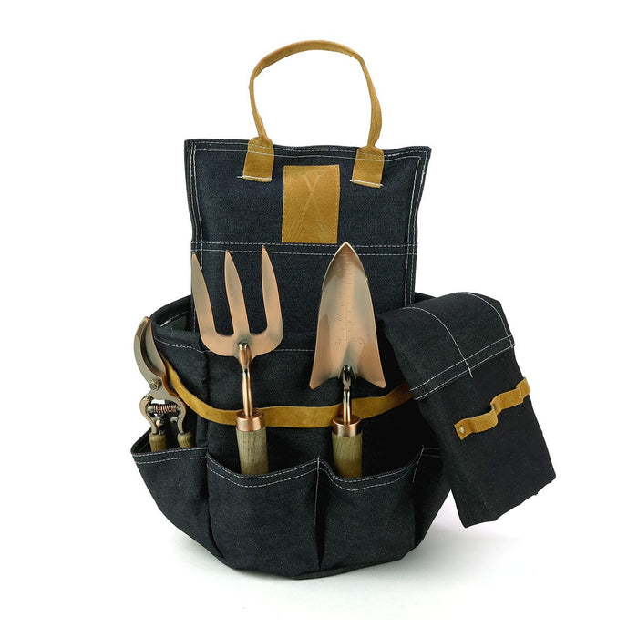 Esschert's Garden Garden Tool Gift Sets - Complete Set Gardener's Complete Tool Bag Bundle - Denim
