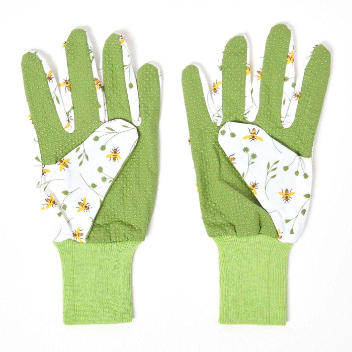 Esschert's Garden Gardening Gloves - Bee Print Gardening Gloves