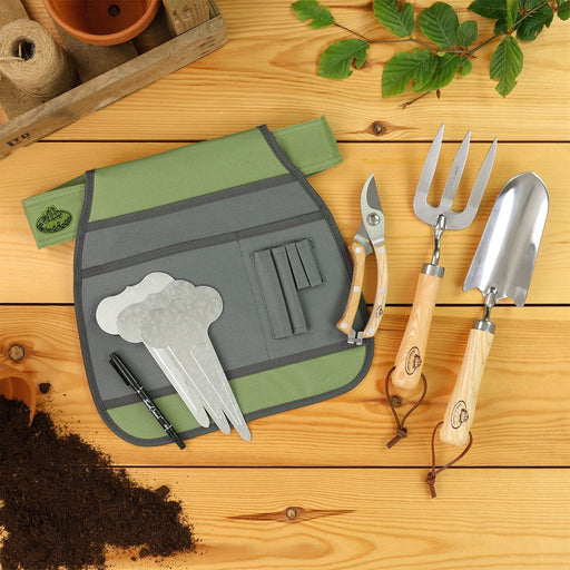 Esschert's Garden - Heavy Duty Garden Tool Belt Bundle - Grey