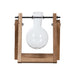 Esschert's Garden Indoor Decor - Wooden Cutting Stand with Glass Vase