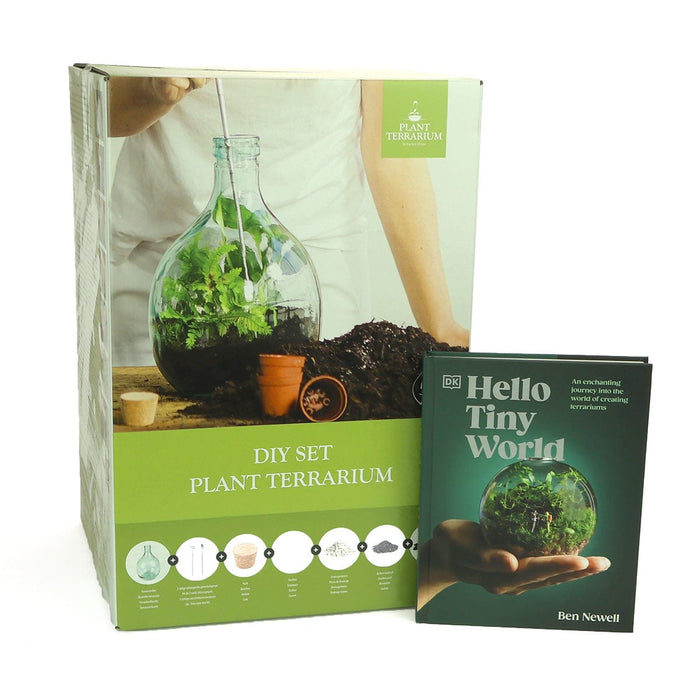 Esschert's Garden Plant Terrariums - 5 Litre Bottle Terrarium Starter Bundle