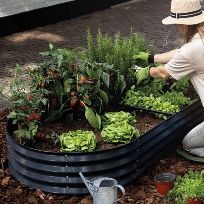 Esschert's Garden Pots & Planters - Metal Raised Garden Bed - Anthracite