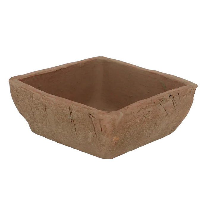 Esschert's Garden Pots & Planters - Square Aged Terracotta Pot