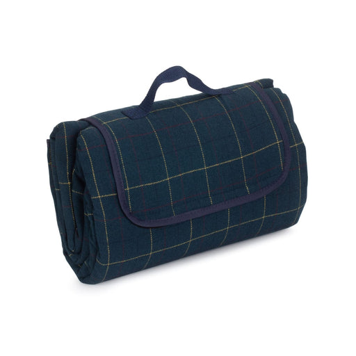 Gardening Gifts Co. Homeware - Luxury Blue Tweed Picnic Blanket