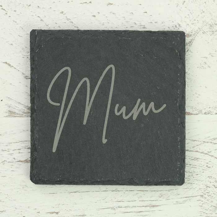 Gardening Gifts Co. Homeware - Mum Square Slate Coaster - For Mum