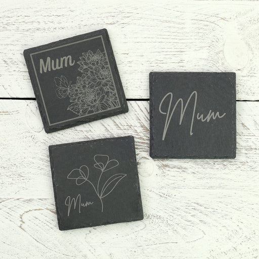 Gardening Gifts Co. Homeware - Square Slate Coaster - For Mum
