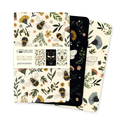 Jade Mosinski Journals & Notebooks - Jade Mosinski Bee Set of 3 Mini Notebooks