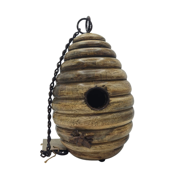 Jardinopia Bird Houses & Tables - Wooden Bee Hive Style Bird House