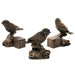 Jardinopia Plant Pot Accessories - Plant Pot Feet - Bronze Blue Tit on Log