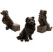 Jardinopia Plant Pot Accessories - Plant Pot Feet - Bronze Border Collie