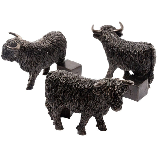 Jardinopia Plant Pot Accessories - Plant Pot Feet - Bronze Highland Cow