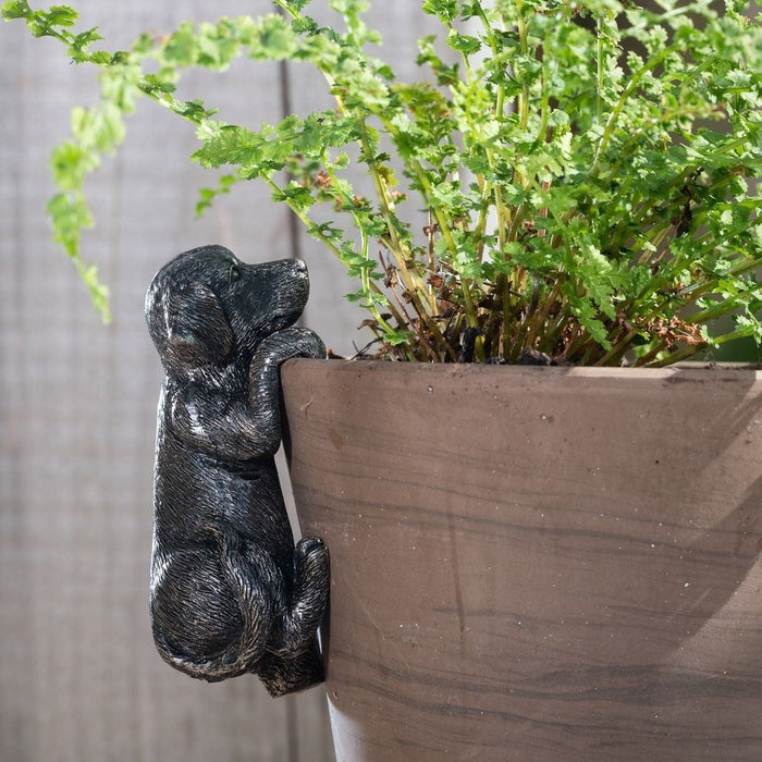 plant pot animal hangers Plant Pot Hanger - Bronze Dogs