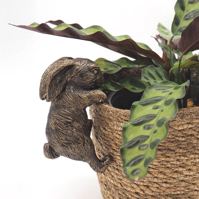Jardinopia Plant Pot Accessories - Plant Pot Hanger - Bronze Rabbit